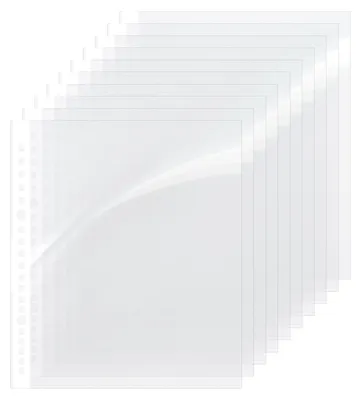 Productafbeelding van 100 stuks A5 prospecthoezen A5 glashelder, DIN A5 ringband transparante hoezen