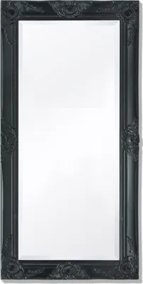 Produktbild von Cloris Designermöbel Wandspiegel im Barock-Stil 100x50 cm Schwarz 2024 Neu