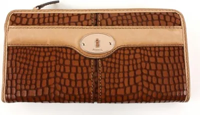 Produktbild von Fossil Maddox Embossed Zip Clutch Saddle