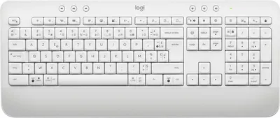 Produktbild von Logitech 920-010968, Volle Größe (100%), Kabellos, Bluetooth, Membran Key Switch, AZERTY, Weiß