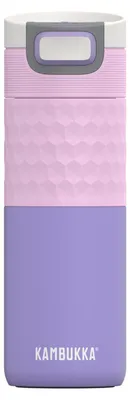 Isolierflasche 500 ml, hellviolett, auslaufsicher, doppelwandig