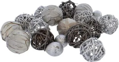 Produktbild von Streudeko silber - ca. 9 x 9 x 18 cm