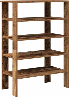 Obrázok produktu pre Regál na topánky staré drevo 61x32x87,5 cm spracované drevo