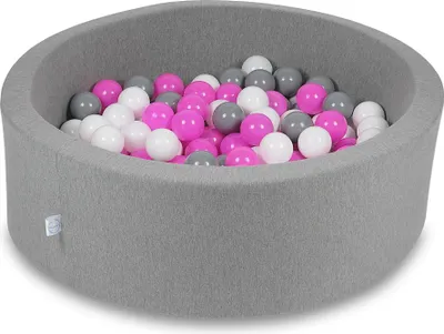 Obrázok produktu pre Sušiak 90x30cm sivý s 200 guľôčkami: biely, sivý, ružový