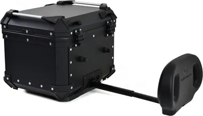 Immagine prodotto di Bauletto Coocase Alluminio Nero 45L Piastra Universale e Schienale Regolabile