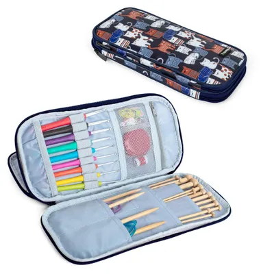 Obrázek produktu pro Pouzdro na háčky pro pletení, ergonomická sada háčků pro začátečníky (tuniský styl)