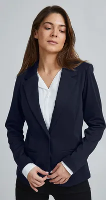 Produktbild von fransa FRZablazer Damen Blazer Jackenklazer Anzugsjacke mit Stretch Reverskragen 1-Knopf-Form Paspeltaschen Regular fit