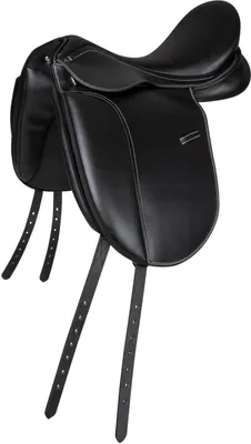 Produktbild von Waldhausen Dressursattel Economic, Synthetik Schwarz 15,5"/39 cm