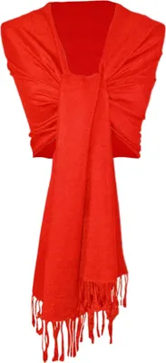 Produktbild von Halstuch aus Viscose - Stola Schal 185 x 70 cm | Rot