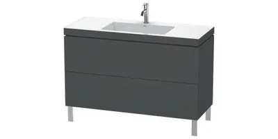 Produktbild von Waschtischunterbau L-CUBE m WT Vero Air 698x1200x480mm 1 HL we sma 1 Hahnloch weiß supermatt