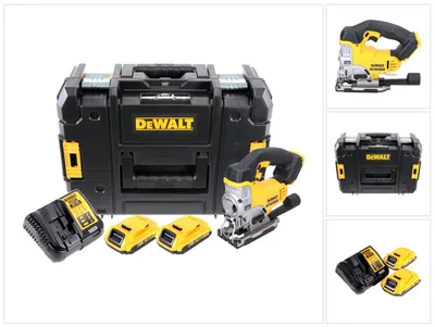 Obrázek produktu pro Akumulátorová přímočará pila DeWalt DCS 331 D2 18 V + 2x baterie 2,0 Ah + nabíječka + TSTAK