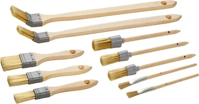 Produktbild von Color Expert Pinsel-Set, 10-teilig Kunstborste, Holzsti.