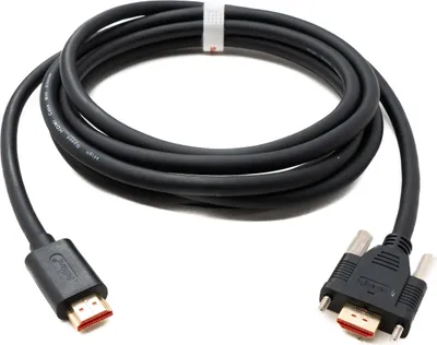 Produktbild von SYSTEM-S HDMI 2.0 Kabel 3 m anschraubbar Typ A Stecker zu Stecker