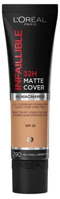 Produktbild von L´Oréal Paris Infaillible 24H Matte Cover langanhaltendes Make-up für einen matten Effekt 290 30 ml