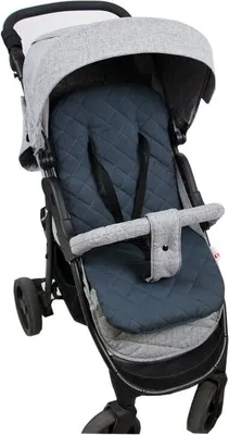 Produktbild von BABYLUX Matratze für Kinderwagen Buggy Sitzauflage Doppelseitig 4. Grau Pik