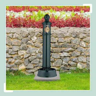 Zdjęcie produktu dla Antyczna fontanna kolumnowa z kranem i umywalką - 83 cm