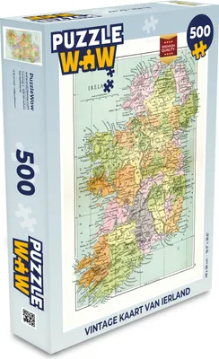 Obrázek produktu pro MuchoWow MuchoWow® Puzzle 500 ks Vintage mapa Irska