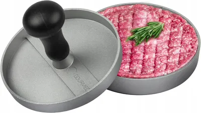 Zdjęcie produktu dla Prasa do Burgerów Aluminiowa z Powłoką Nieprzywierającą + 50 Papierów