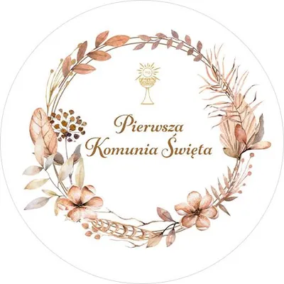 Imagen del producto de Calcomanía para la comunión, estilo bohemio, 100 mm, 1 unidad.