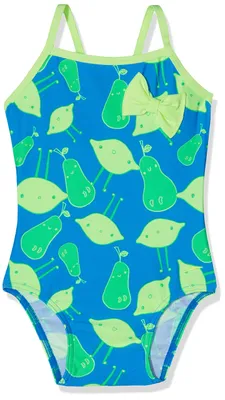Productafbeelding van SPEEDO 11-446-D250, badpak voor meisjes, blauw-geel, maat 2 jaar