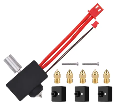 Heizblock-Kit für Ender-3S1, Titan-Halsrohr, 5 Düsen, 3 Socken