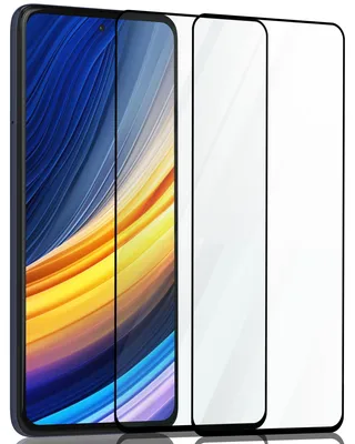 Produktbild von 2-Pack Xiaomi Poco X3 Pro Displayschutzfolie - Gehärtetes Glas 9H - Super Qualität 3D