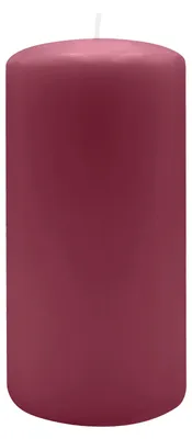 Produktbild von Flachkopf-Stumpenkerzen Bordeaux 200 x Ø 100 mm, 4 Stück