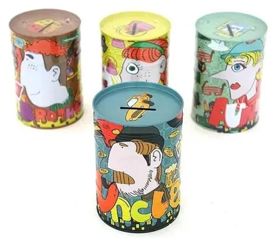 Zdjęcie produktu dla Skarbonka metalowa 12x8cm MIX - ADAR
