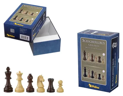 Produktbild von Philos Schachfiguren Barbarossa Königshöhe Holz Set