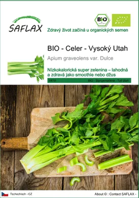 Obrázek produktu pro SAFLAX - BIO - Celer - Vysoký Utah - Apium graveolens var. Dulce - 500 Semena