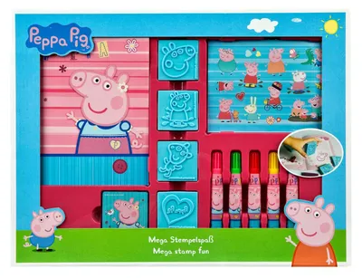 Image de Mega set de tampons et de coloriages Peppa Pig