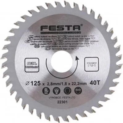 Zdjęcie produktu dla Brzeszczot FESTA SK 190/3.2/30mm 40T