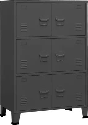 Produktbild von Lagerschrank Industrial Anthrazit 75x40x115 cm Metall