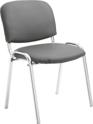 Obrázek produktu pro Návštěvnická židle Ken C Imitace kůže šedá