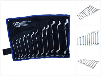 Zdjęcie produktu dla BGS 1214 Zestaw kluczy dwupierścieniowych, 6x7-30x32 mm, 12 szt.