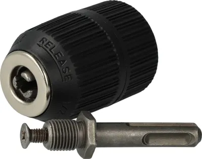 Produktbild von vhbw Schnellspannbohrfutter kompatibel mit Hitachi DS18DBL, DH24PG, DH45MEY, DH26PB Akku Bohrschrauber, Bohrmaschinen Schwarz, Für Rechts-/ Linkslauf