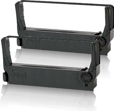 Produktbild von 2x kompatibles Farbband - Nylonband schwarz für Epson ERC-23-B ERC23 M-250 M-252 M-255 M-257 M-260 M-262 M-264 M-265 M-267 M-270 M-280 C43 S015360 Schriftband