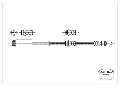 Produktbild von CORTECO 19033528 Bremsschlauch Vorne für MAZDA 2 (DY)
