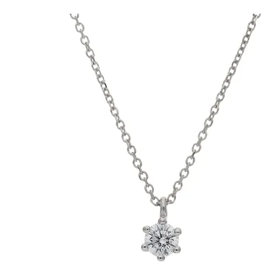 Produktbild von JuwelmaLux Anhänger mit Kette 333 Weißgold mit Zirkonia JL10-05-2731 45 cm