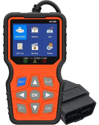 Zdjęcie produktu dla Tester diagnostyczny samochodowy Techstar HC368 OBD2 EOBD CAN, wyświetlacz 2.8, dane na żywo, gotowość IM, test akumulatora, ponad 50000 kodów DTC