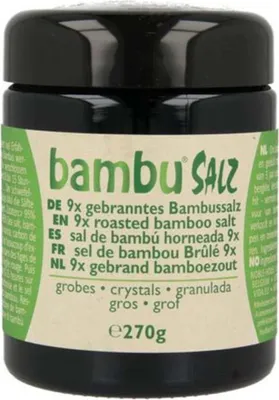 Productafbeelding van Bamboezout - 9 keer gezuiverd, grof gemalen, 270g