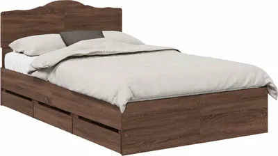 Immagine prodotto di Struttura del letto con cassetto Rovere Marrone 135 x 190 cm