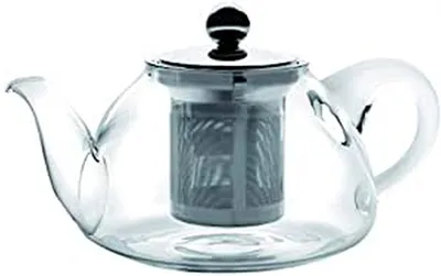 Teekanne aus Borosilikatglas mit Filter, 0,8 L