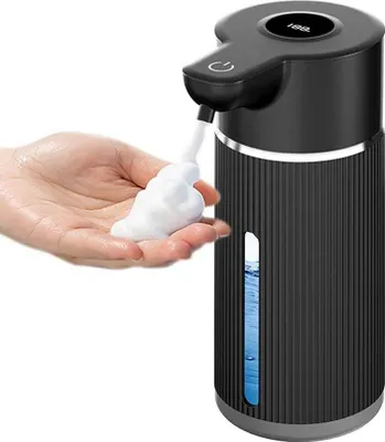 Image de INF Distributeur de Savon Automatique à Mousse avec Écran - 420ml Le noir