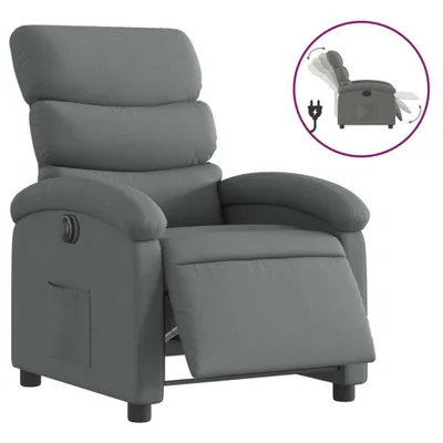 Produktbild von vidaXL Relaxsessel Elektrisch Dunkelgrau Stoff