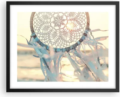 Produktbild von Gerahmtes Poster - Schwarzer Rahmen - Boho Ornament Anhänger - 50x40 cm - Wand Bild - Wanddeko - Wandbilder - Kunstposter - Wandposter - Bilderrahmen - Bilder - Kunstdruck - P2BAA50x40-4554