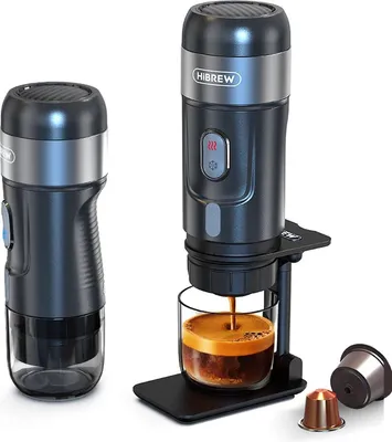 Productafbeelding van Draagbare Koffiemachine - 12V Espresso Maker - Voor Onderweg - 15 Bar - Warm en Koud Extractie