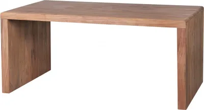 Produktbild von WOHNLING Schreibtisch BOHA Massiv-Holz Akazie Computertisch 160 cm breit Echtholz Design Ablage Büro-Tisch Landhaus-Stil