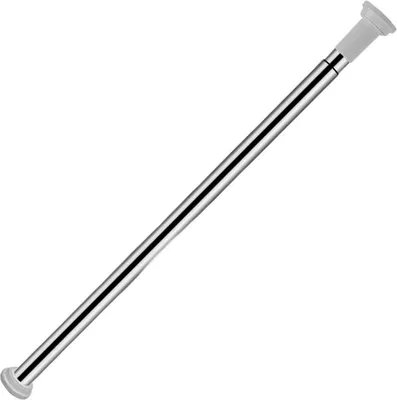 Image de Jiubiaz Barre télescopique en acier inoxydable,Barre de rideau de douche sans perçage,Barre de tension, réglable par rotation, maintien sûr,comme barre de douche, barre de penderie(70 à 120 cm)