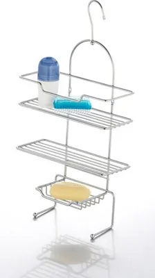 Produktbild von Hängeregal Escala, verchromt, 2 Böden
